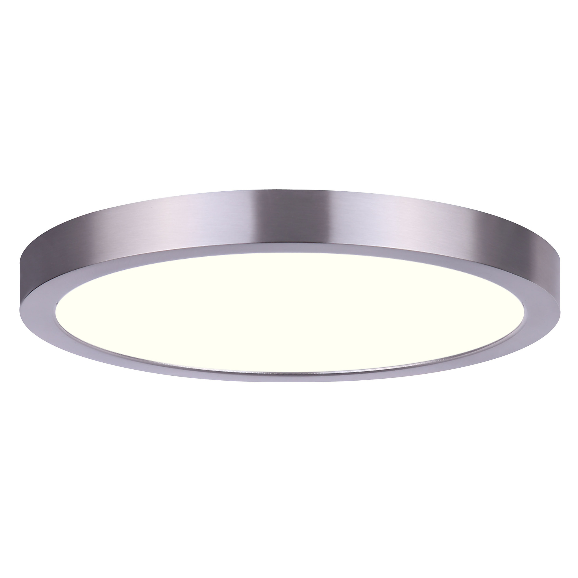 Canarm, LED Disk, 11in. BN Dimmable, Power Source Hardwired, Number of Lights 1 Primary Color Silver, Model# DL-11C-22FC-BN-C
